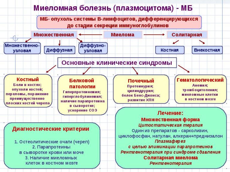 Схемы лечения множественной миеломы